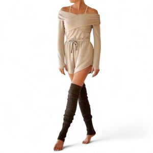 Free People Movement Love Spell Soft Knit One Piece Athleisure Romper NWT Sz M